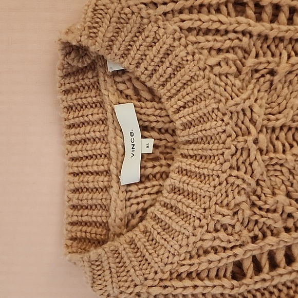 Vince. Camel Cable Knit Sweater - Picture 2 of 4